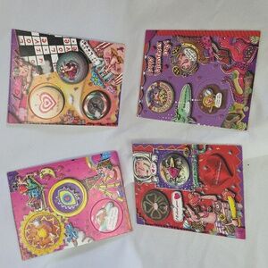 Pog Valentines vintage 1990s 4 valentine cards unused punch out pogs